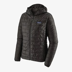 Patagonia Women’s Nano Puff Hoodie — Black